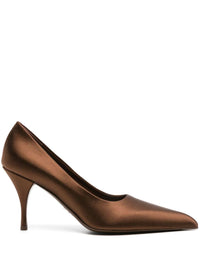 Prada Pointed-Toe Satin Pumps