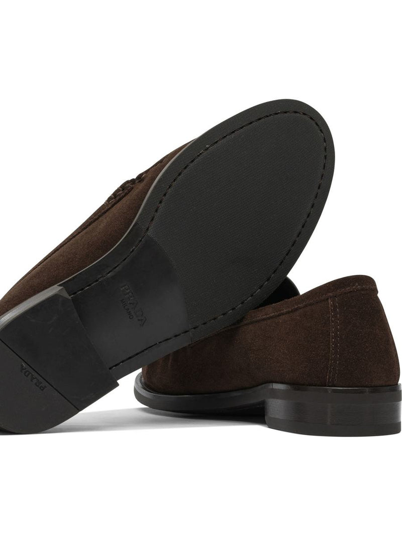 Prada Suede Leather Loafers