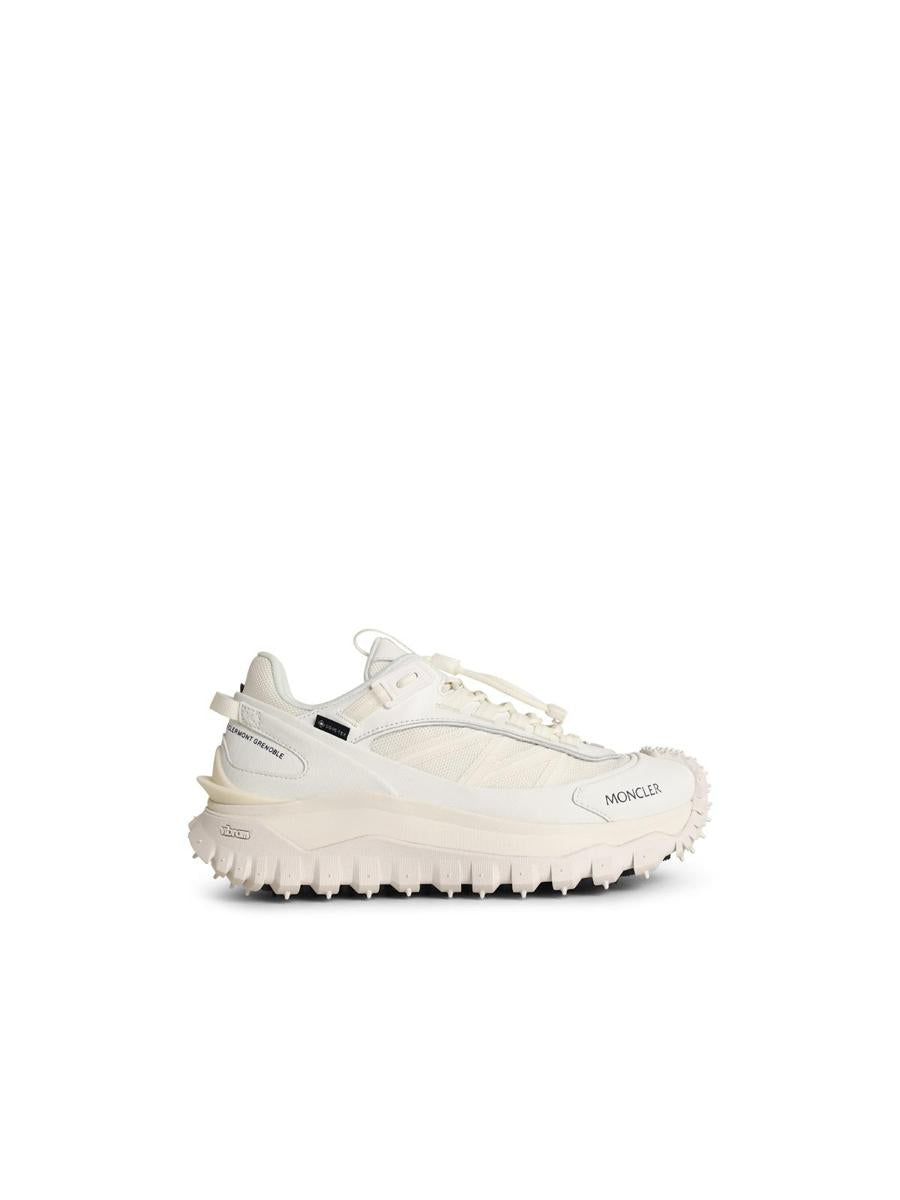 Moncler 'Trailgrip Gtx' White Leather Blend Sneakers