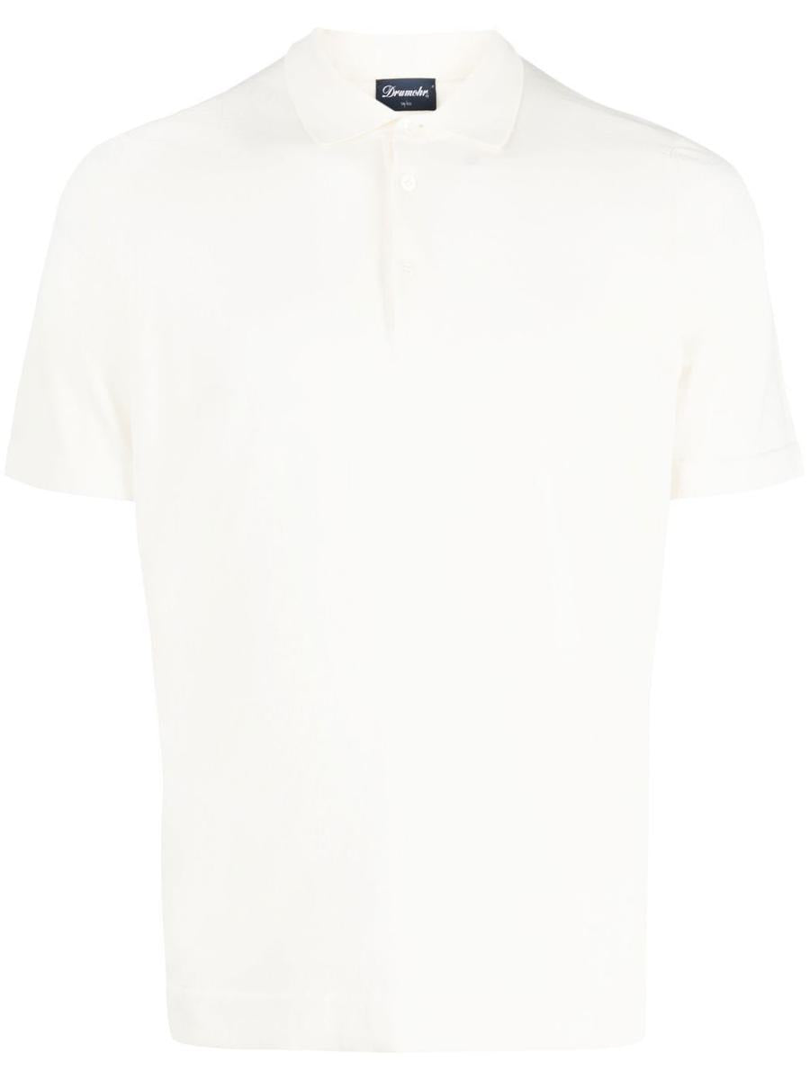 Drumohr Short Sleeves Polo With Buttons Clothing