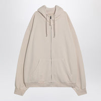 Maison Margiela Oversized Écru Hoodie With Numeric Logo