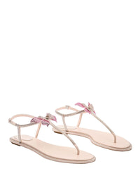 René Caovilla Fairy Pink Flat Sandal 10 Shoes