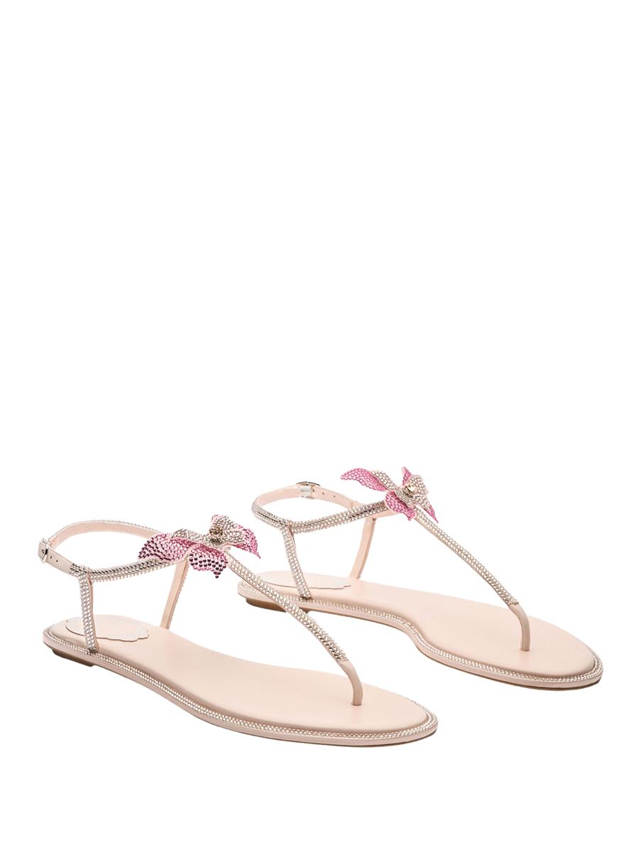 René Caovilla Fairy Pink Flat Sandal 10 Shoes