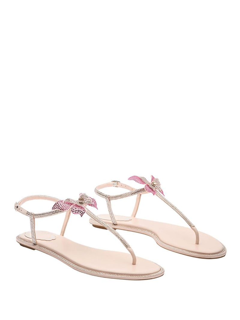 René Caovilla Fairy Pink Flat Sandal 10 Shoes
