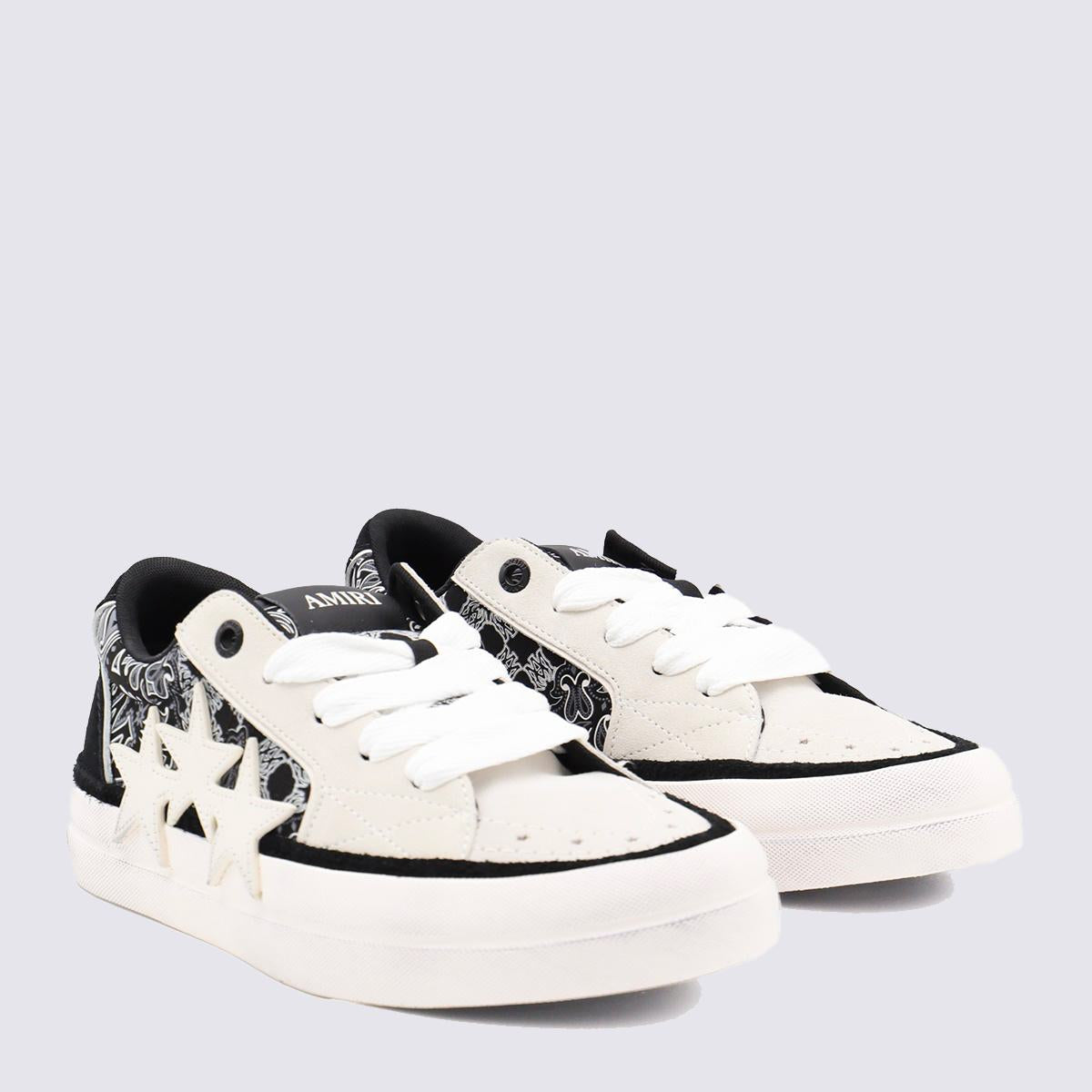 Amiri Black And White Bandana Sneakers
