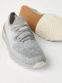 Brunello Cucinelli Cotton Chiné Knit Runner Sneakers Shoes