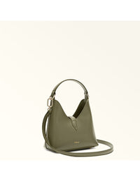 Furla Mini Leather Hobo Bag