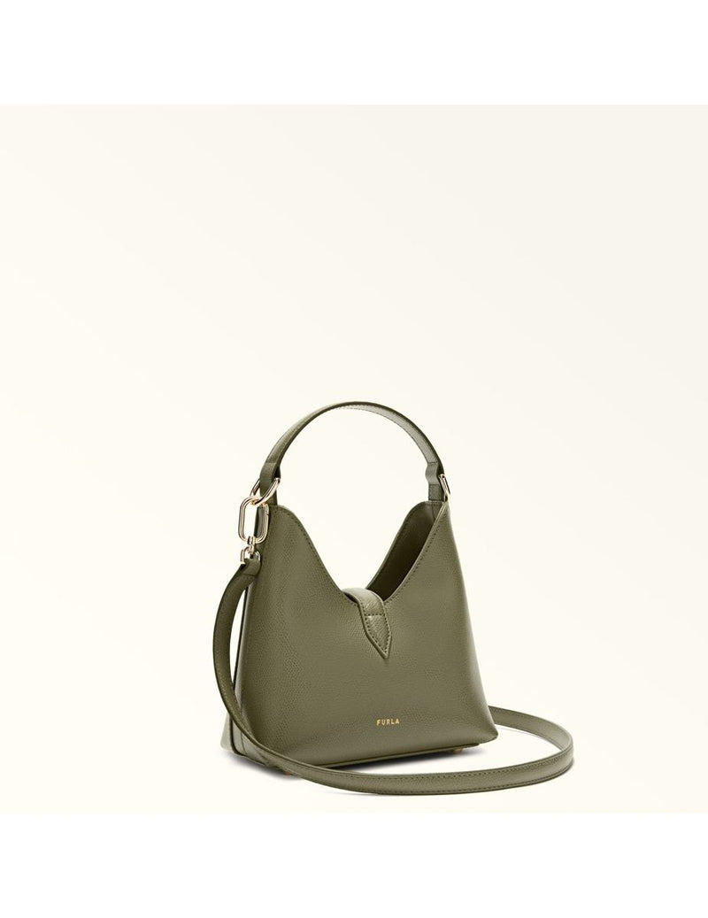 Furla Mini Leather Hobo Bag
