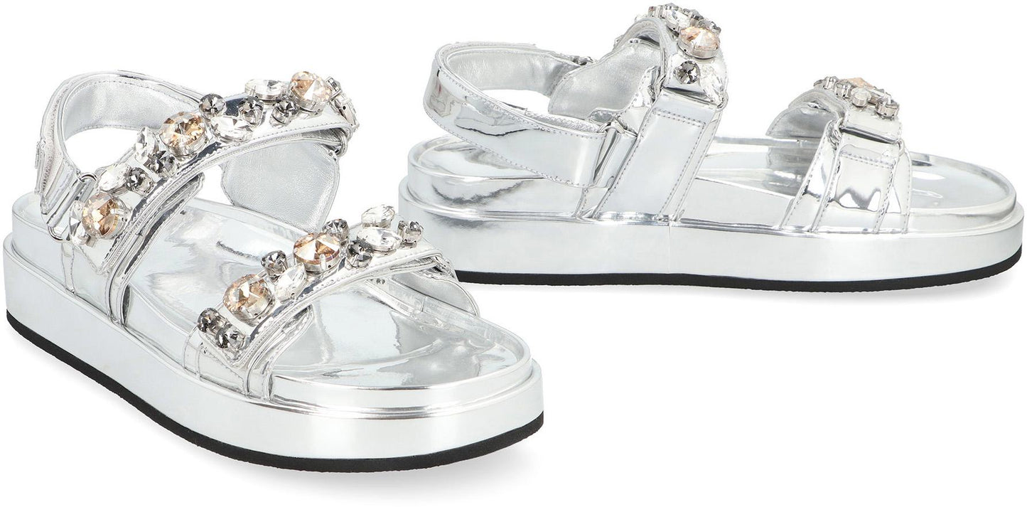 Tory Burch Kira Patent Leather Sandals