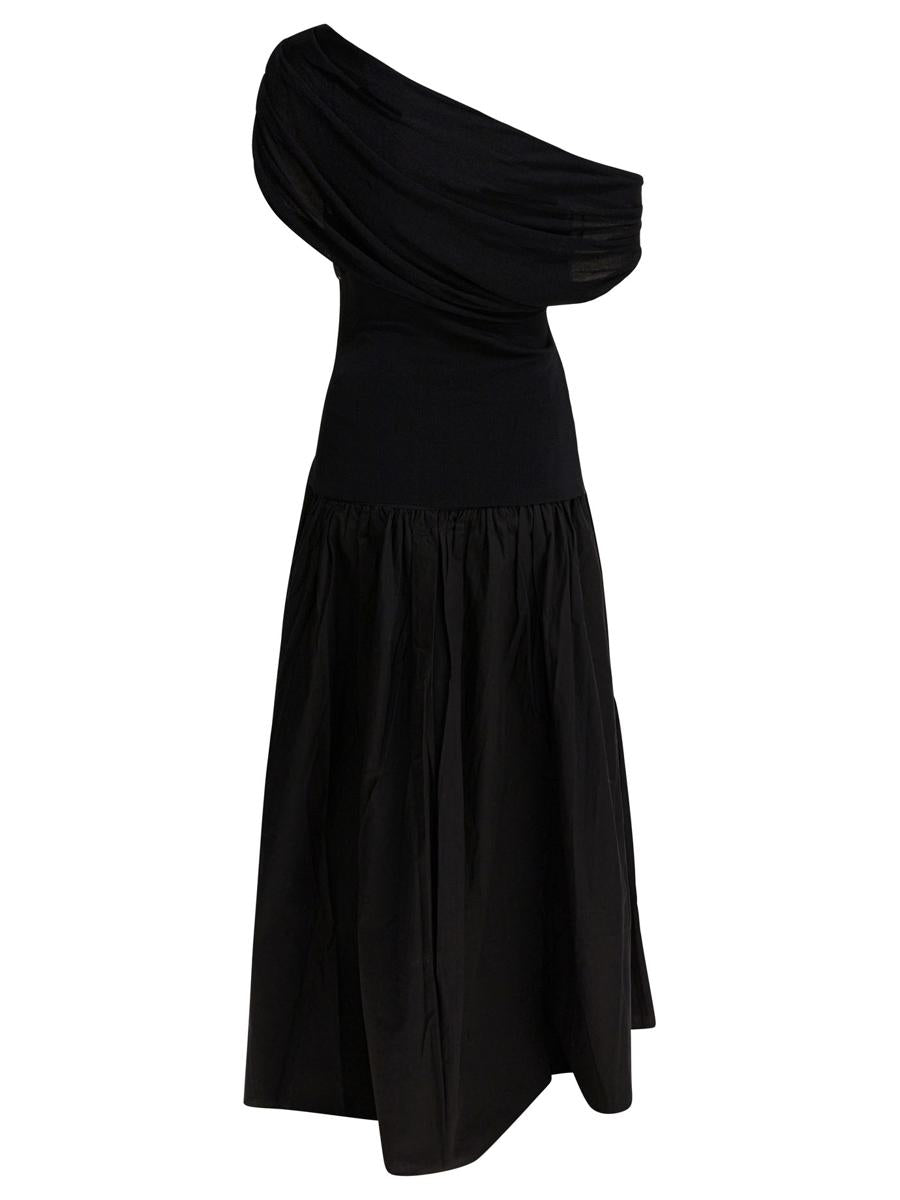 Self-Portrait Draped Midi Dress