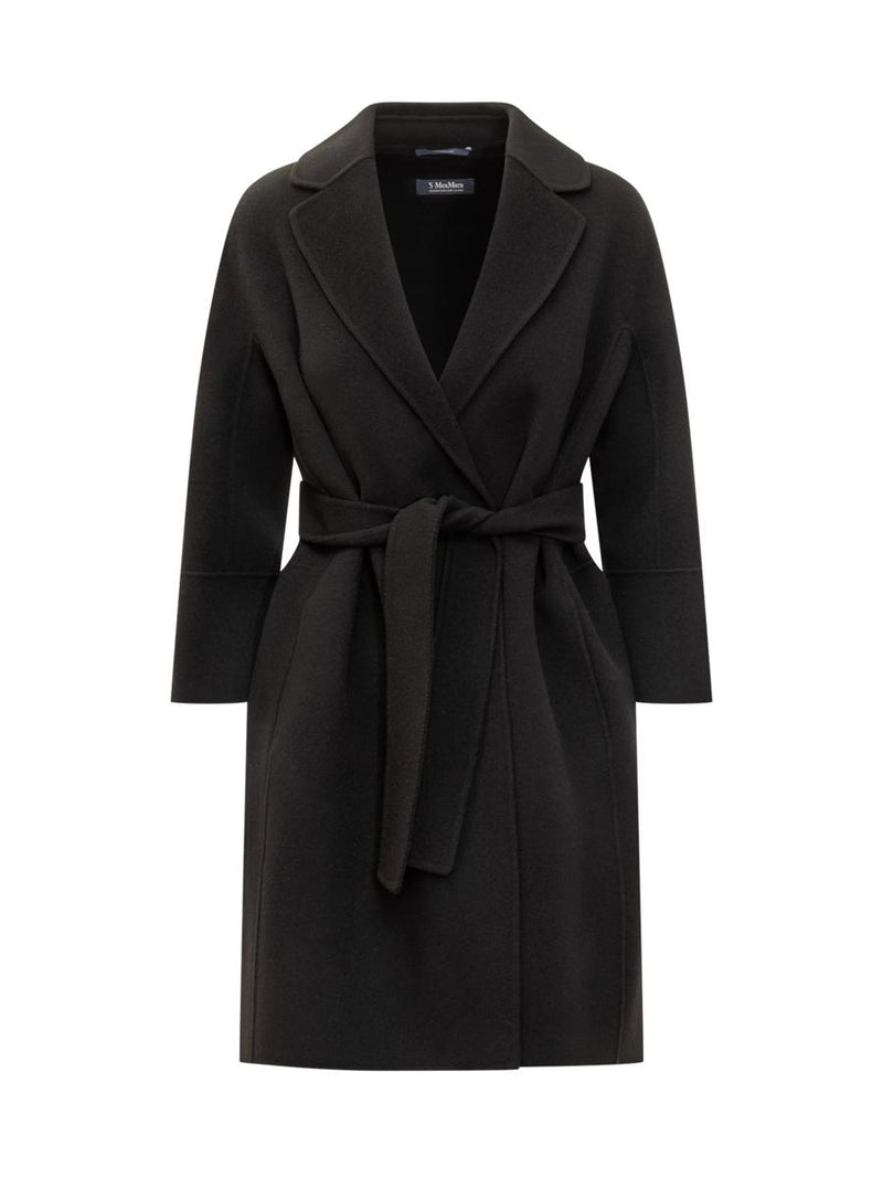 'S Max Mara Max Mara Studio Black Wool Coat