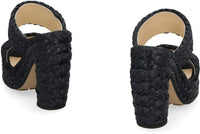 Bottega Veneta Canalazzo Raffia Mules