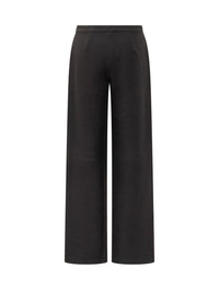 Emporio Armani Exterior Women'S Black Wide Leg Trousers