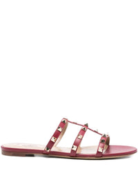 Valentino Garavani Rockstud Leather Flat Sandals