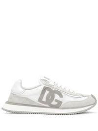 Dolce & Gabbana Suede And Mesh Dg Cushion Sneakers Shoes