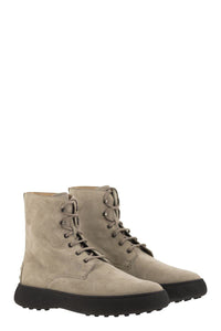 Tod'S Suede Lace-Up Boot