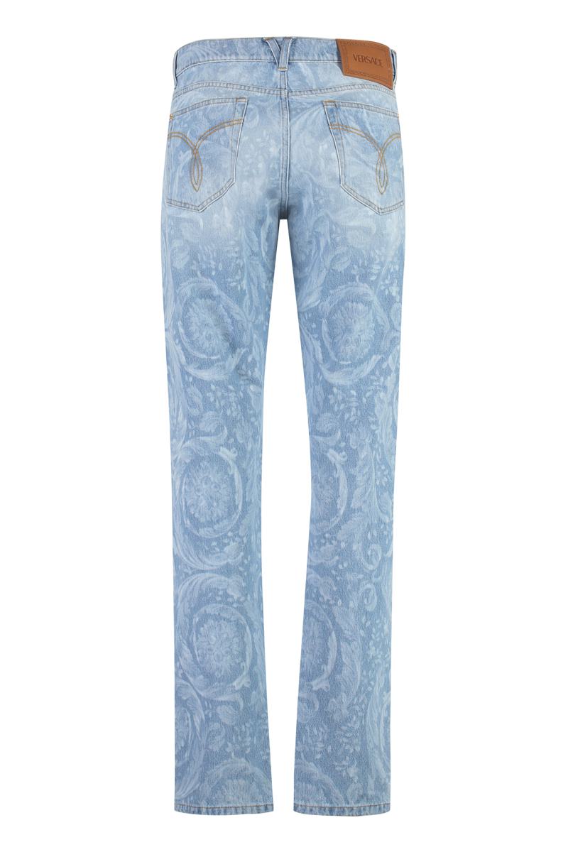 Versace 5-Pocket Straight-Leg Jeans