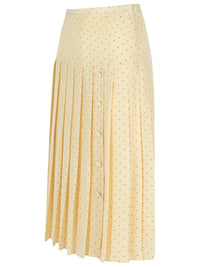 Alessandra Rich Cream Silk Skirt