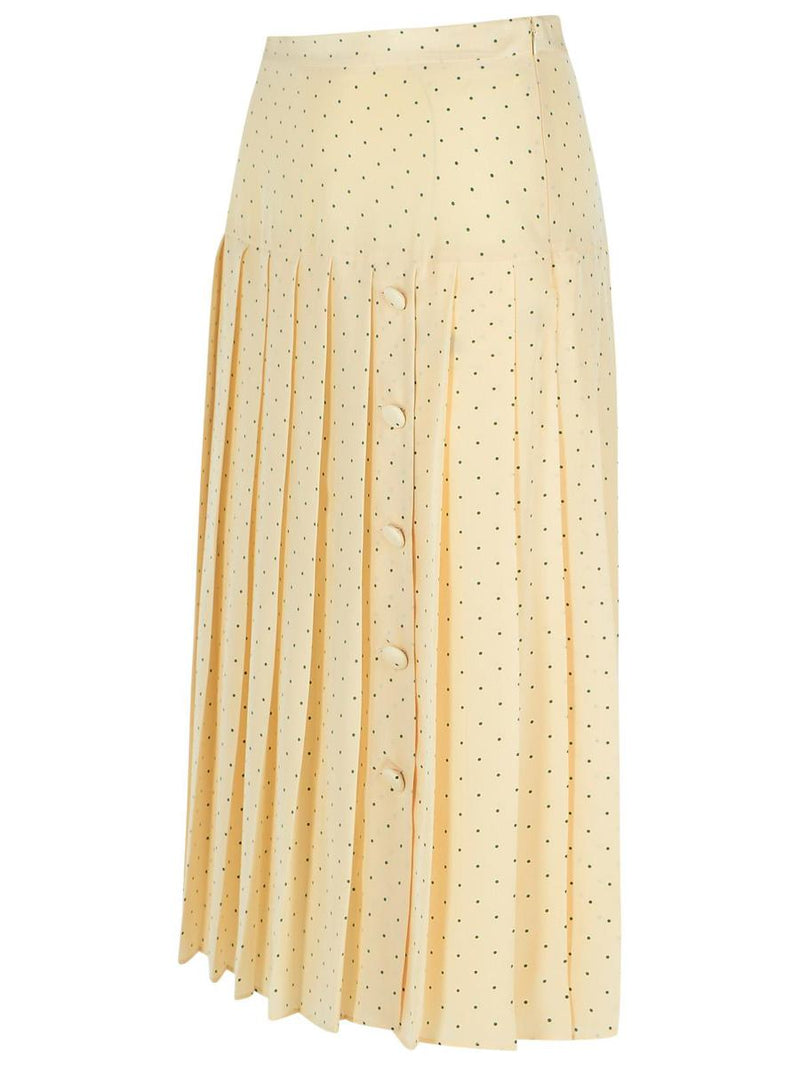 Alessandra Rich Cream Silk Skirt