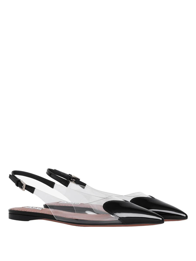 Alaïa Le Cœur Flat Slingbacks Shoes