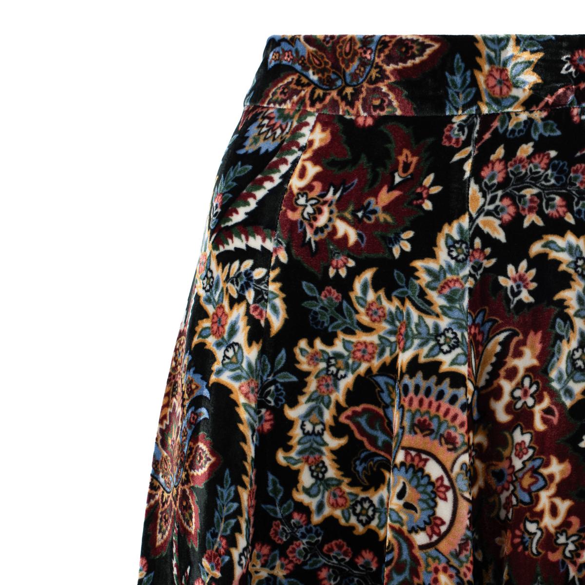 Etro Printed Velvet Skirt