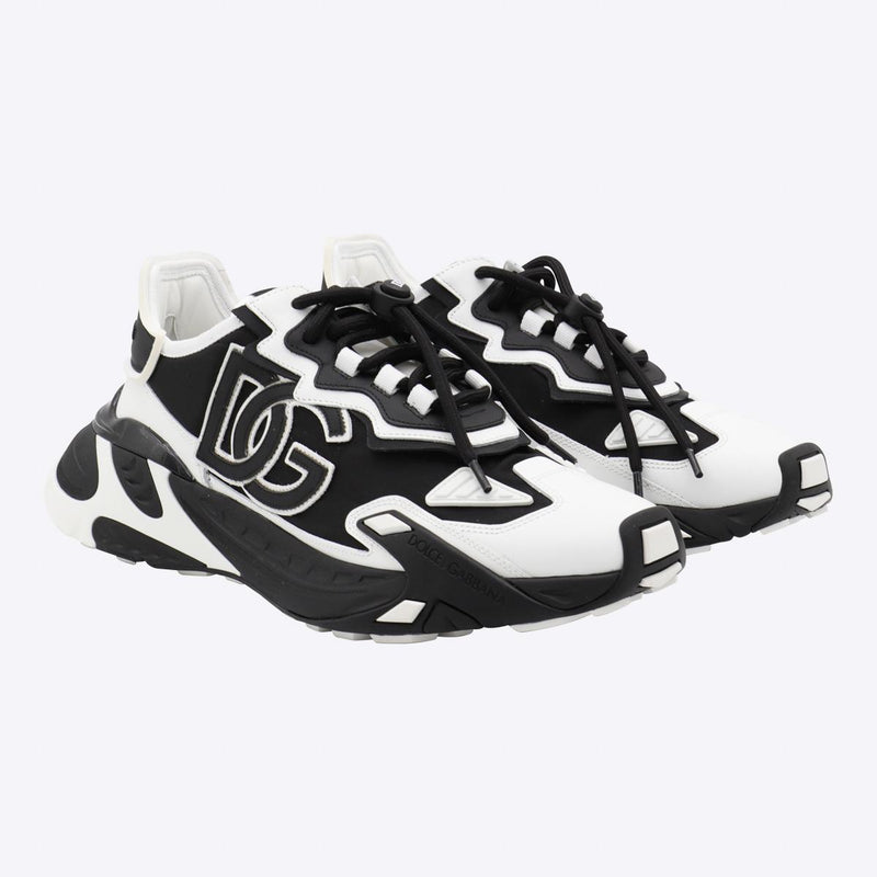 Dolce & Gabbana White And Black Sneakers
