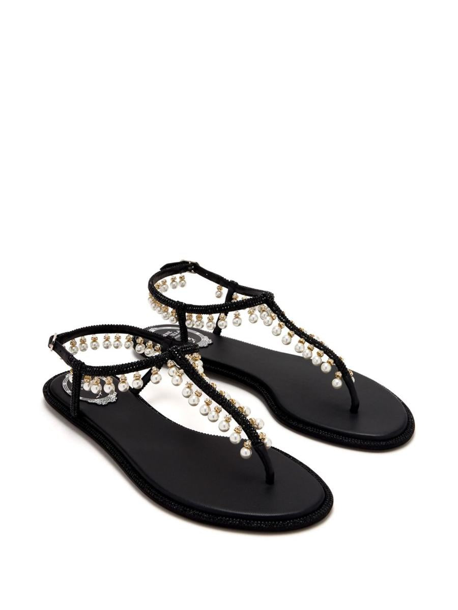 René Caovilla Diana Pearls Sandals