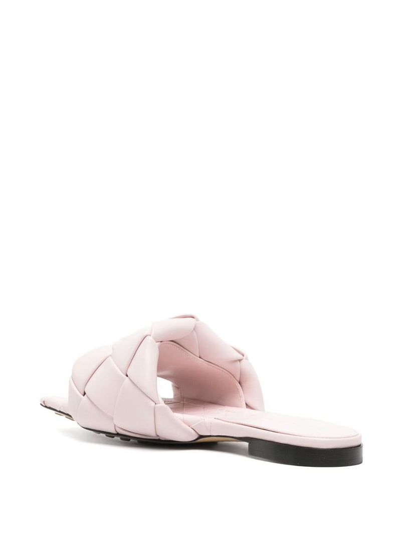 Bottega Veneta Lido Leather Flat Sandals