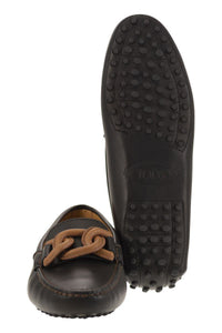 Tod'S Moccasin With Leather Chain