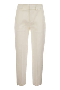 Dondup Loose Cropped Jersey Trousers - Meli