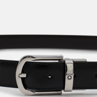 Montblanc Black Leather Belt