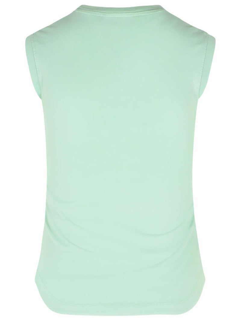 The Attico Green Cotton Tank Top