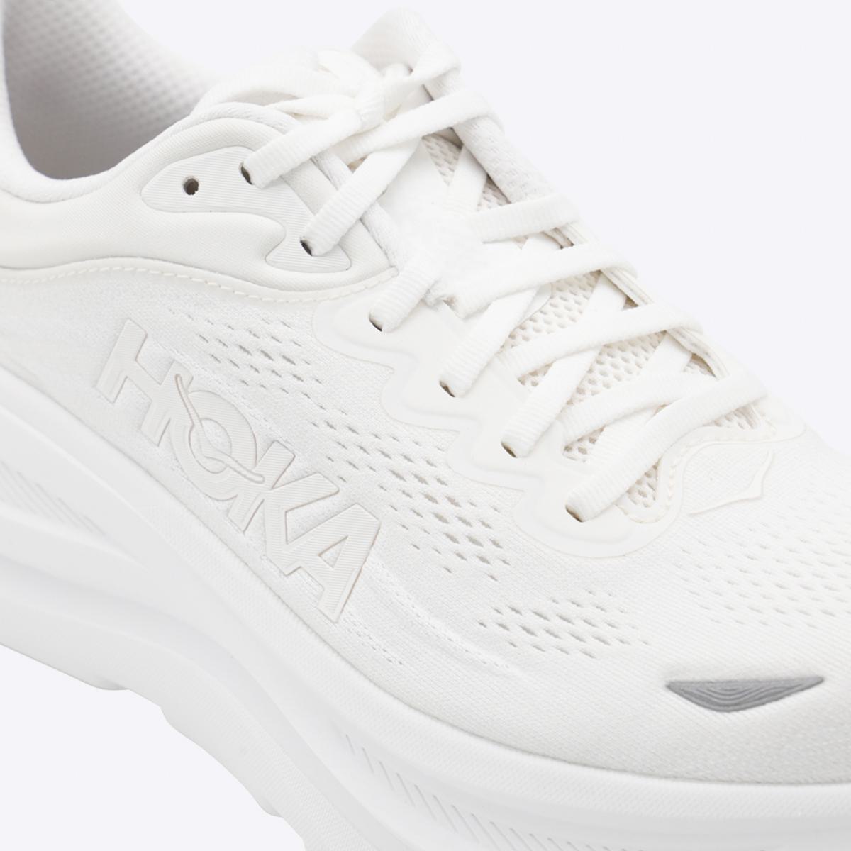 Hoka White Bondi 9 Sneakers