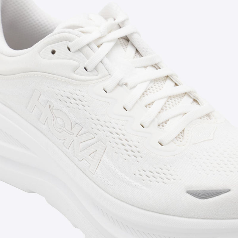 Hoka White Bondi 9 Sneakers