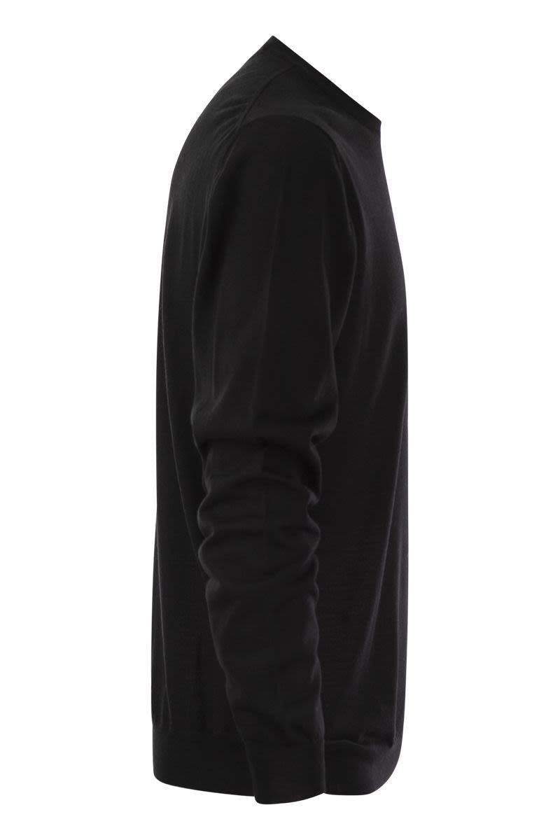 Fedeli Crew-Neck Sweater In Superfine Virgin Wool