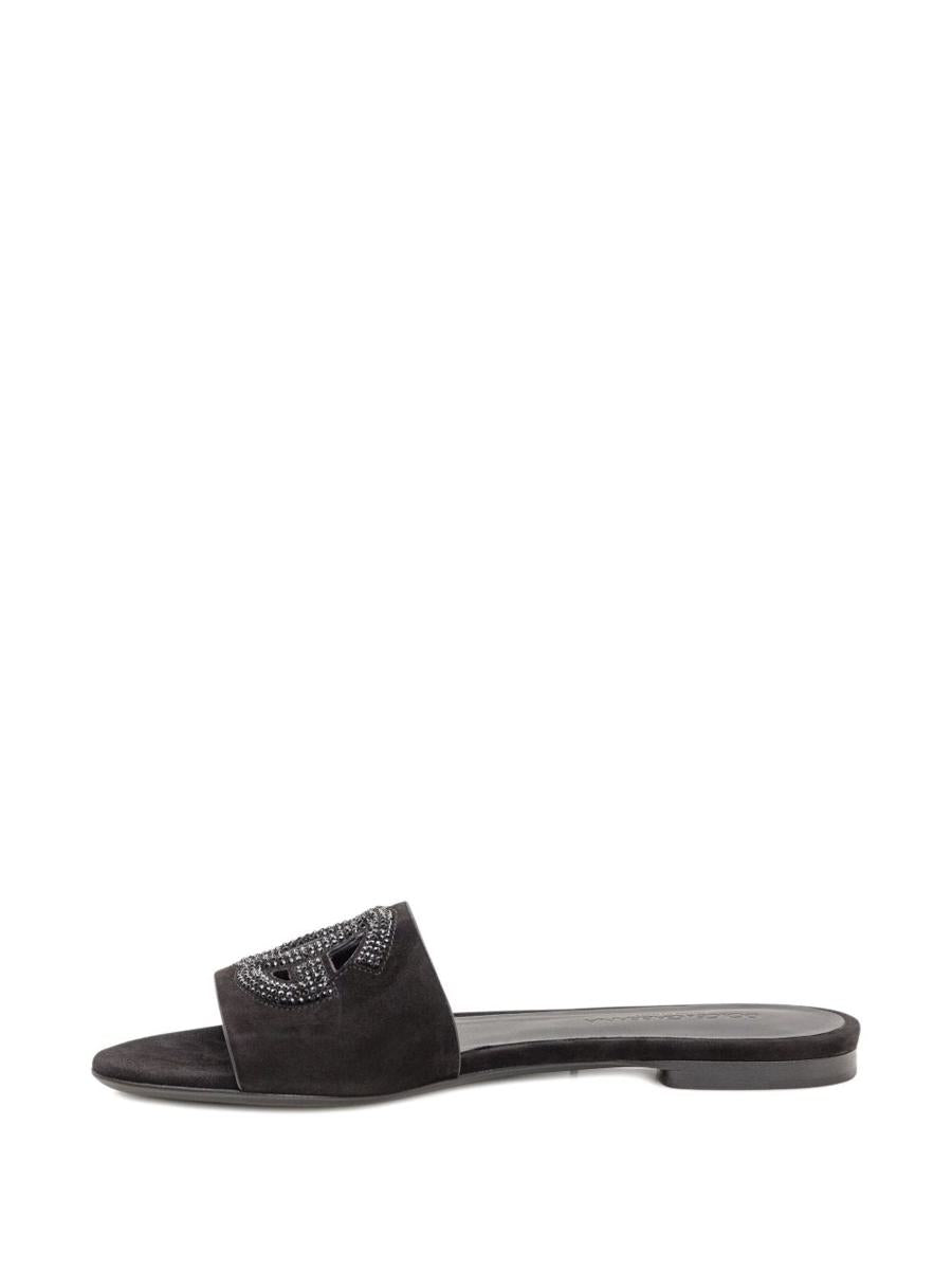 Dolce & Gabbana Dg Logo Leather Sandals