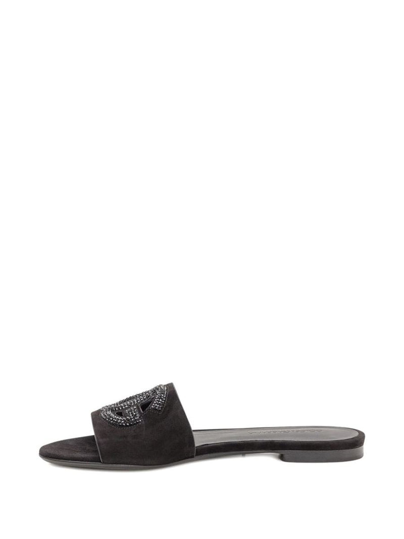 Dolce & Gabbana Dg Logo Leather Sandals