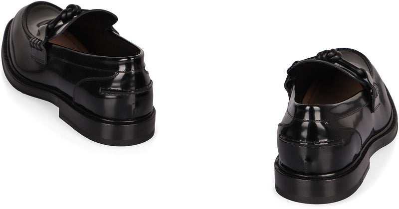 Bottega Veneta Brushed Leather Loafers