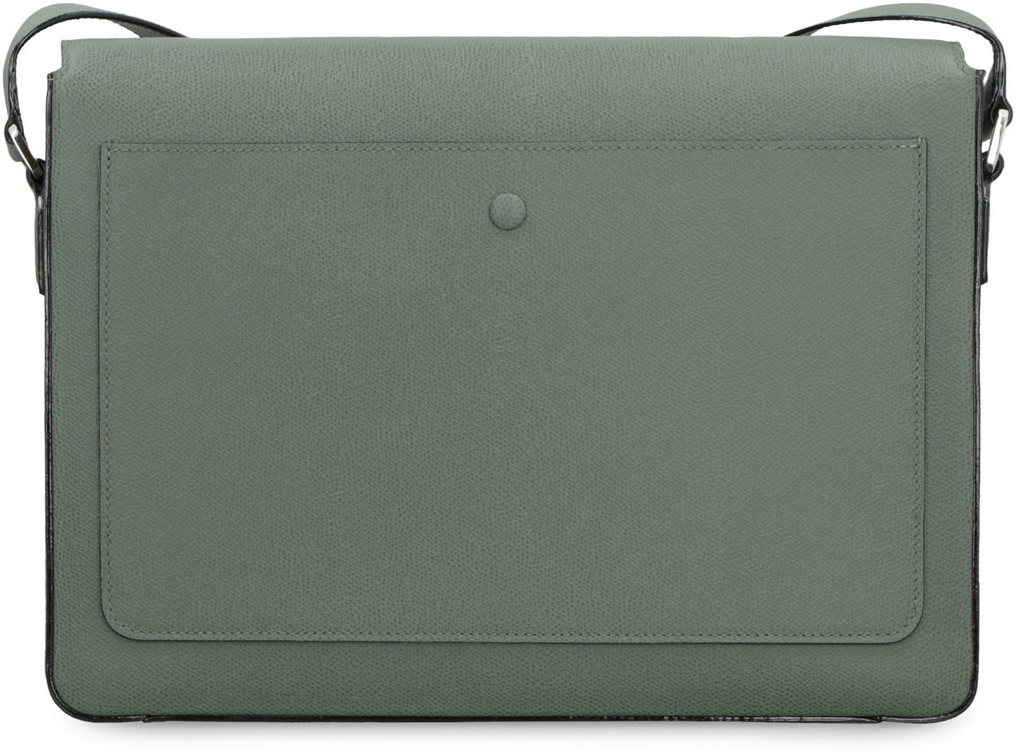 Valextra V-Line Leather Messenger Bag