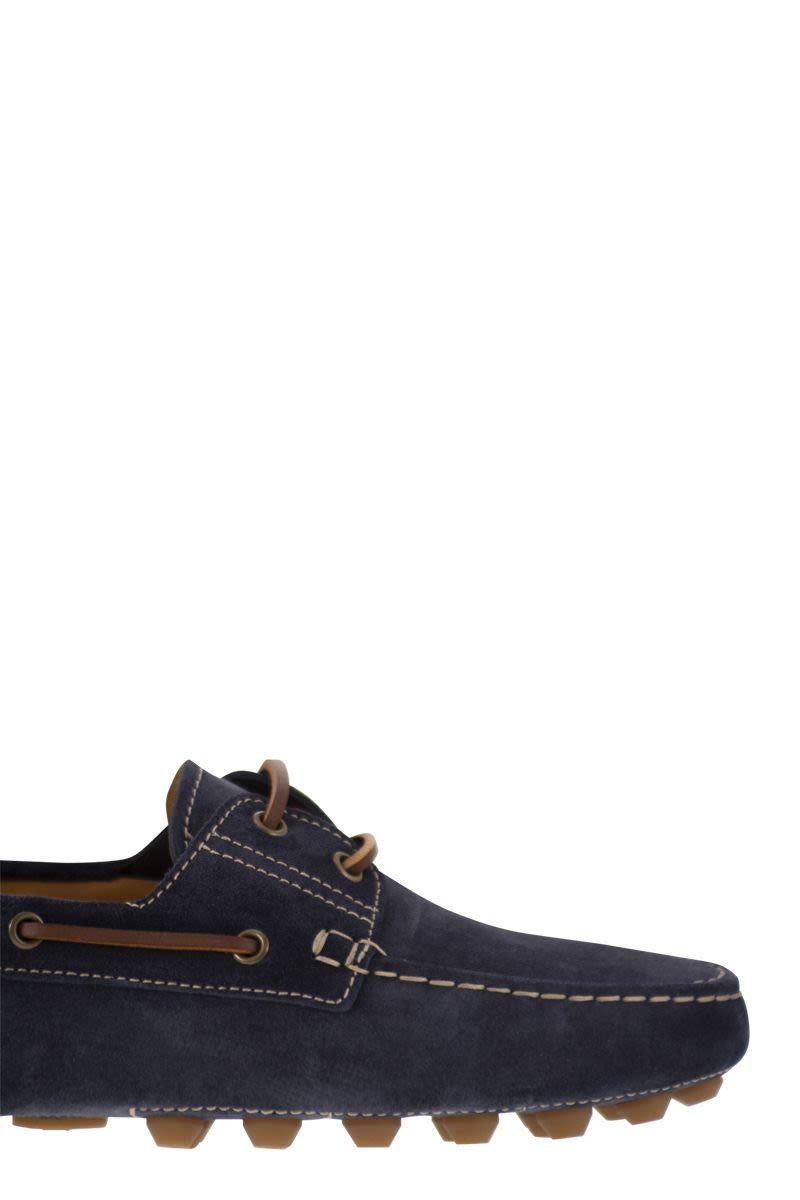 Tod'S Rubber Bubble Suede Boat