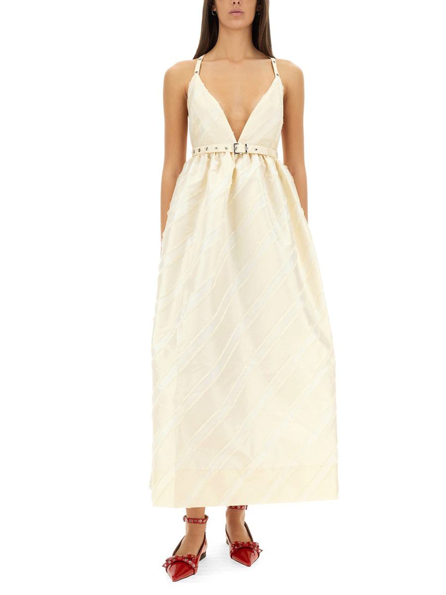 Ganni Taffeta Dress