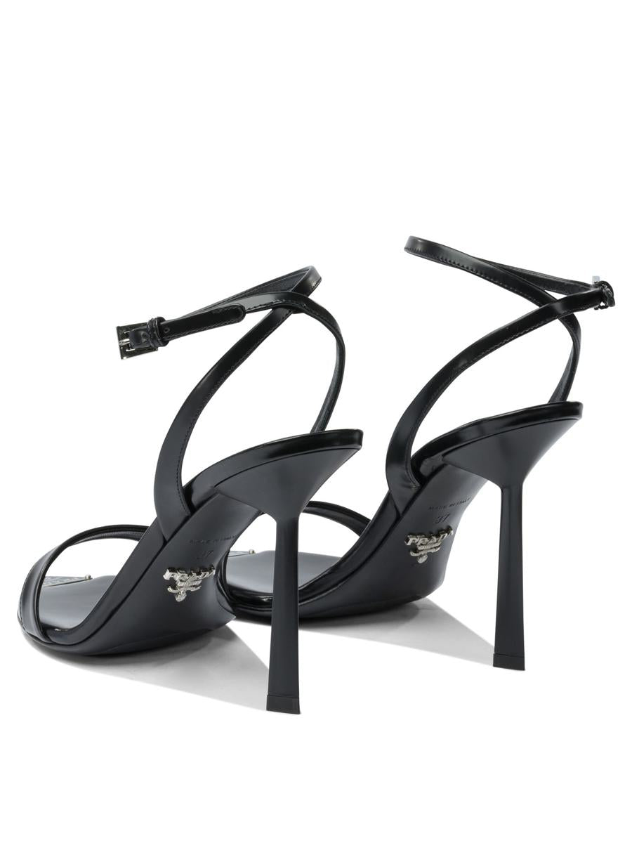 Prada Brushed Leather Sandals