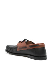 Loewe Campo Leather Boat Shoes