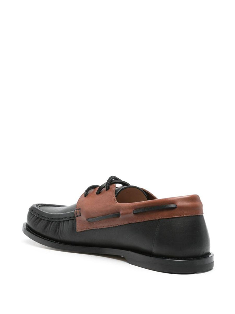 Loewe Campo Leather Boat Shoes