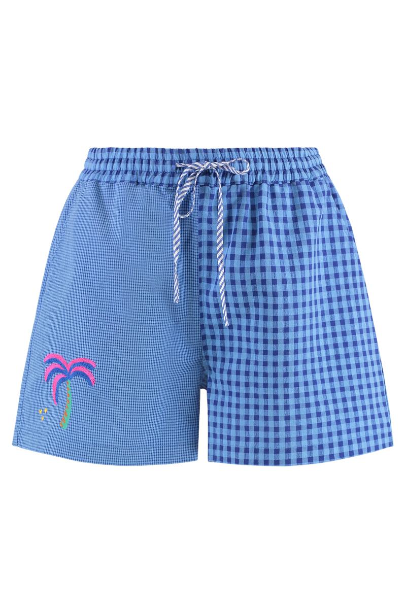 Susanna Blu Cotton Shorts