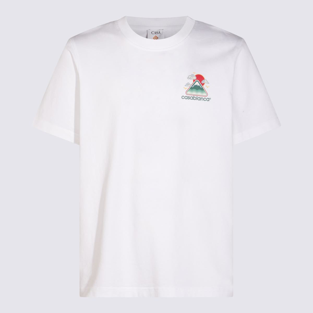 Casablanca White Cotton T-Shirt