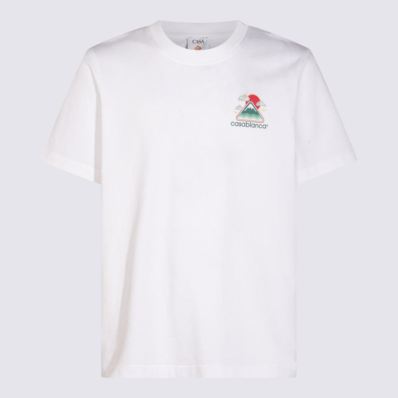 Casablanca White Cotton T-Shirt