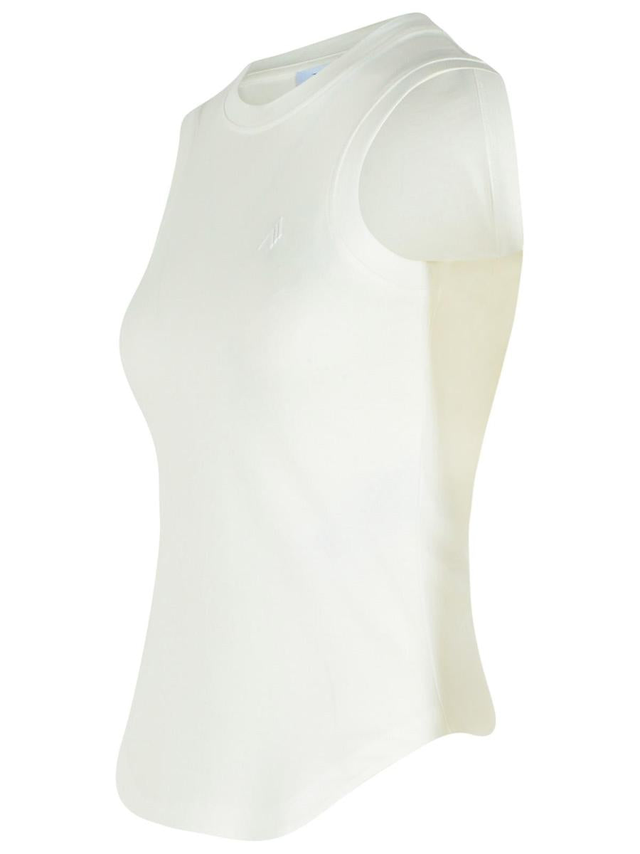 The Attico White Cotton Tank Top