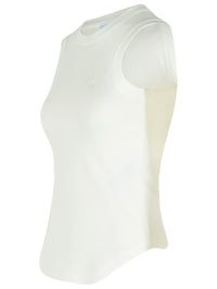 The Attico White Cotton Tank Top