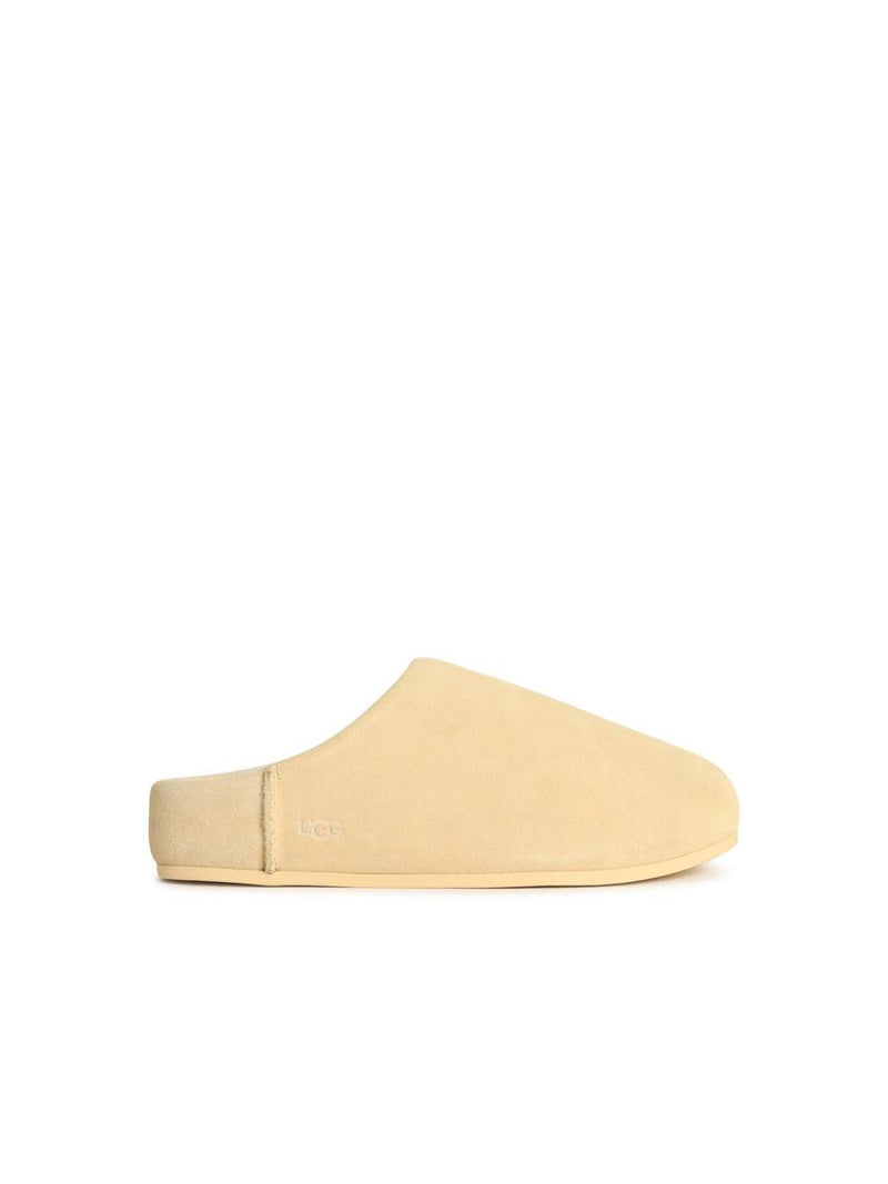 UGG 'Elea Slip-On' Cream Leather Slippers